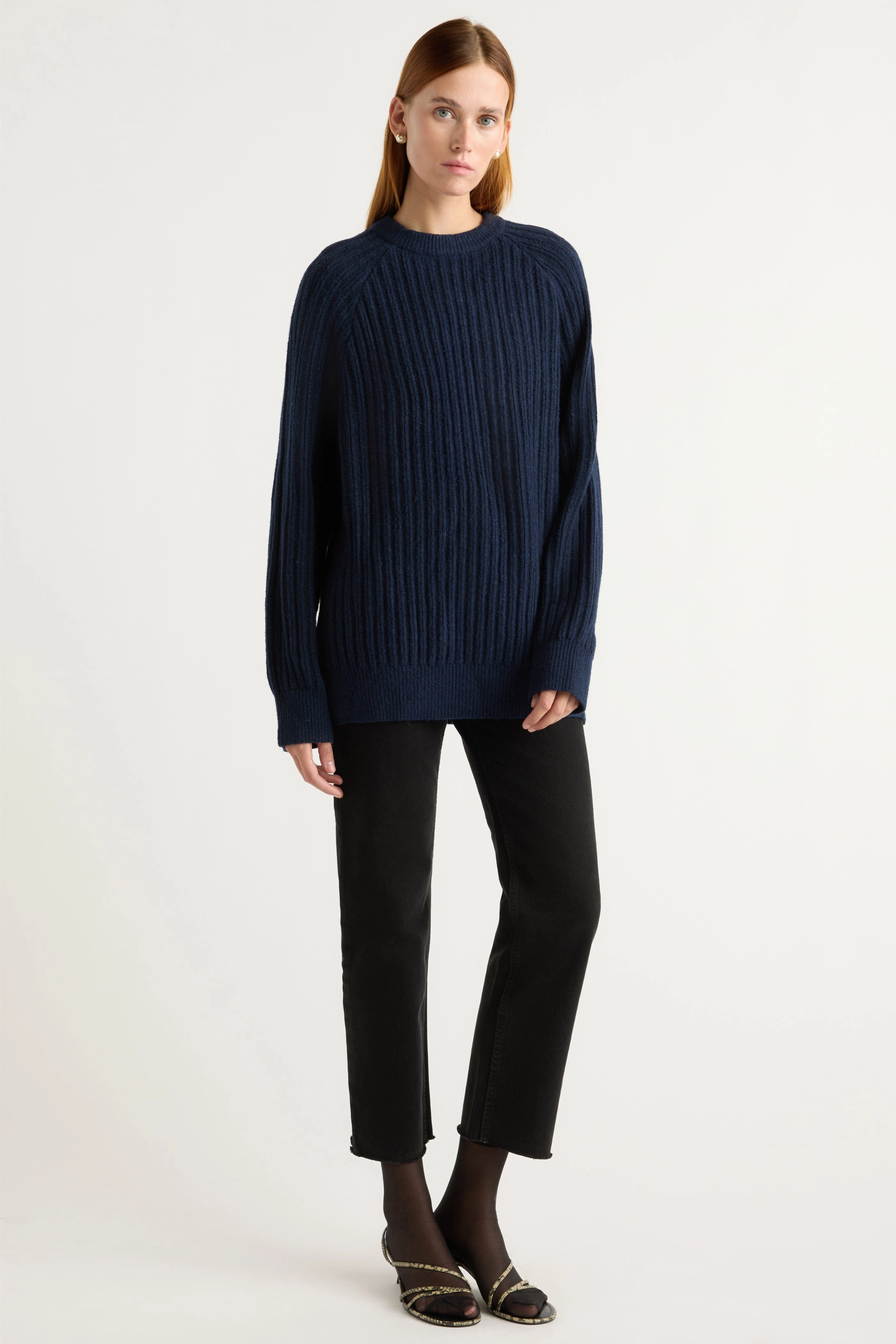 Roylene Ribbed Boyfriend Sweater Timeless Design Cozy Layered Wear