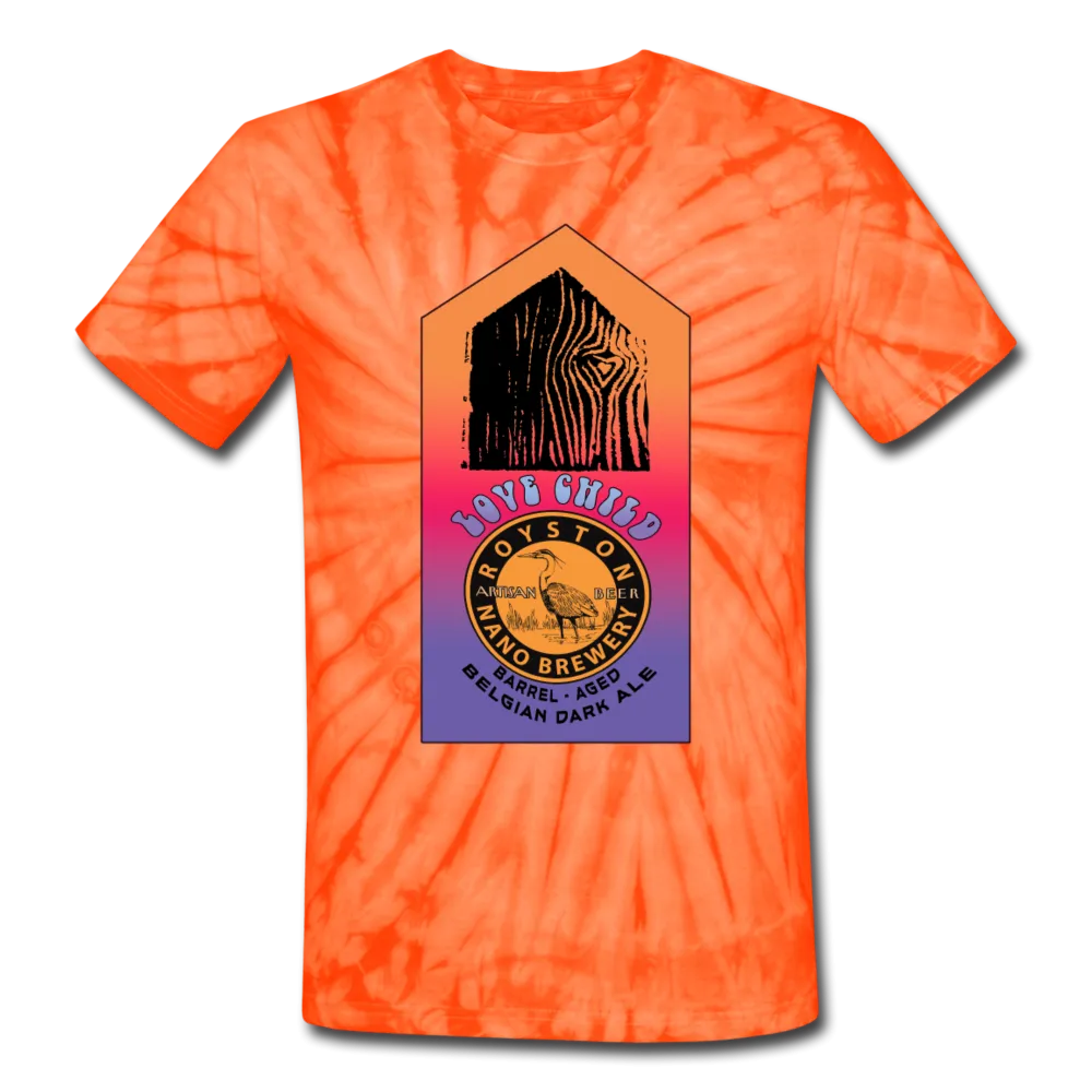 Royston Nano Brewery / Love Shack - Special Charity Edition Love Child - Dye-no-mite Unisex Tie Dye T-Shirt