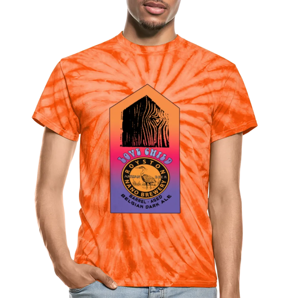 Royston Nano Brewery / Love Shack - Special Charity Edition Love Child - Dye-no-mite Unisex Tie Dye T-Shirt