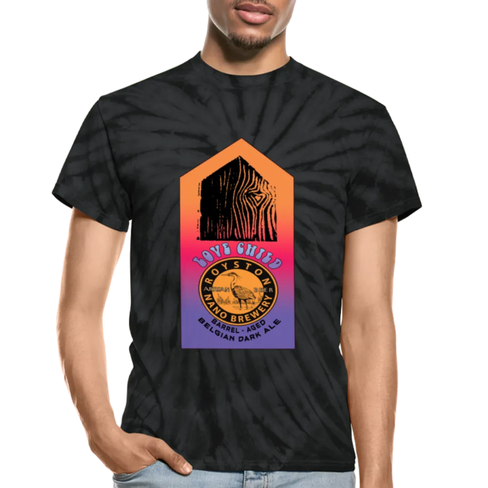 Royston Nano Brewery / Love Shack - Special Charity Edition Love Child - Dye-no-mite Unisex Tie Dye T-Shirt
