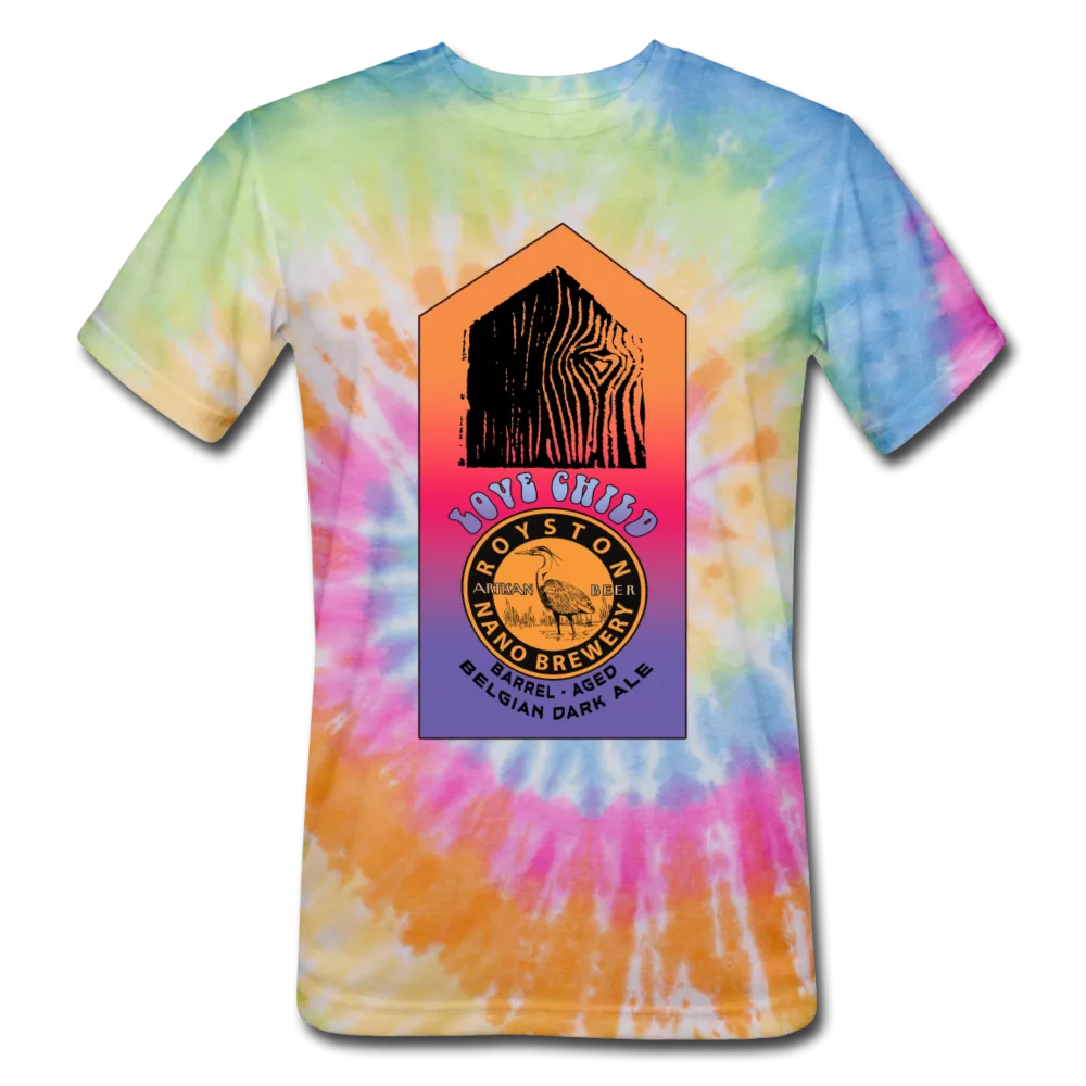 Royston Nano Brewery / Love Shack - Special Charity Edition Love Child - Dye-no-mite Unisex Tie Dye T-Shirt