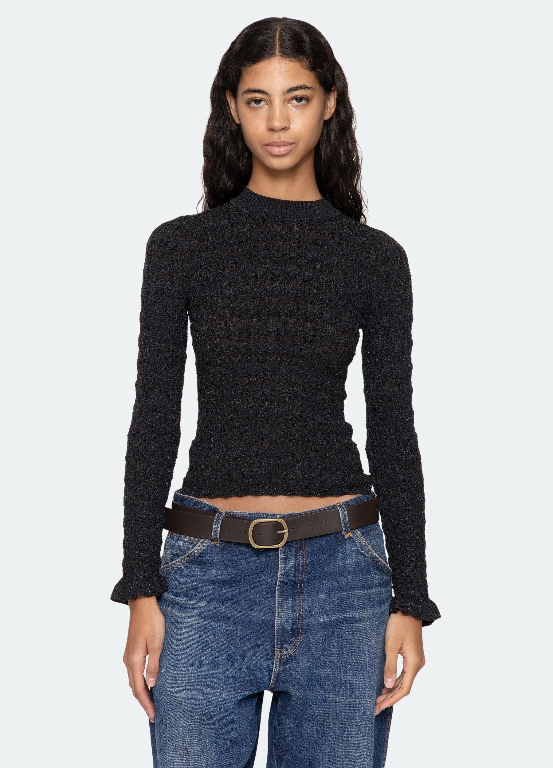 Ruby L/S Top Fitted Shirt