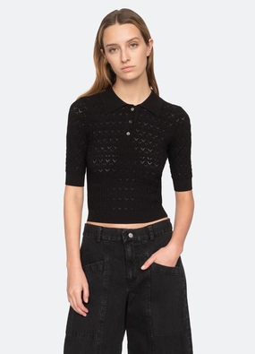 BoxySilhouette Rue Polo Sweater