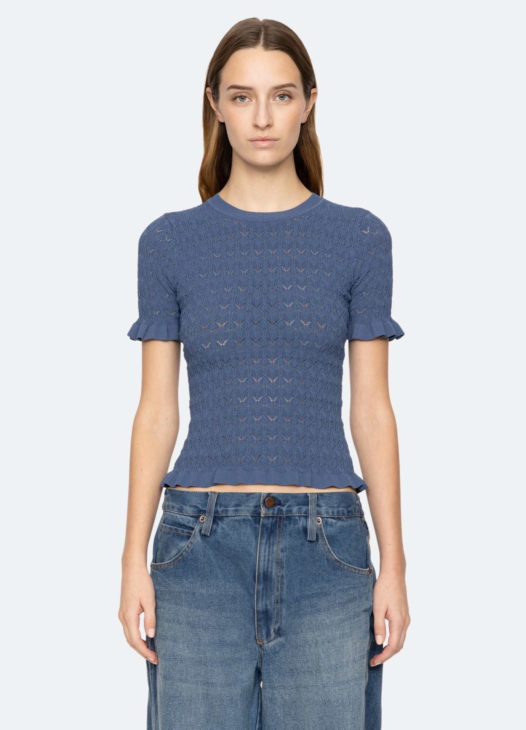Rue S/S Sweater RibbedCuff