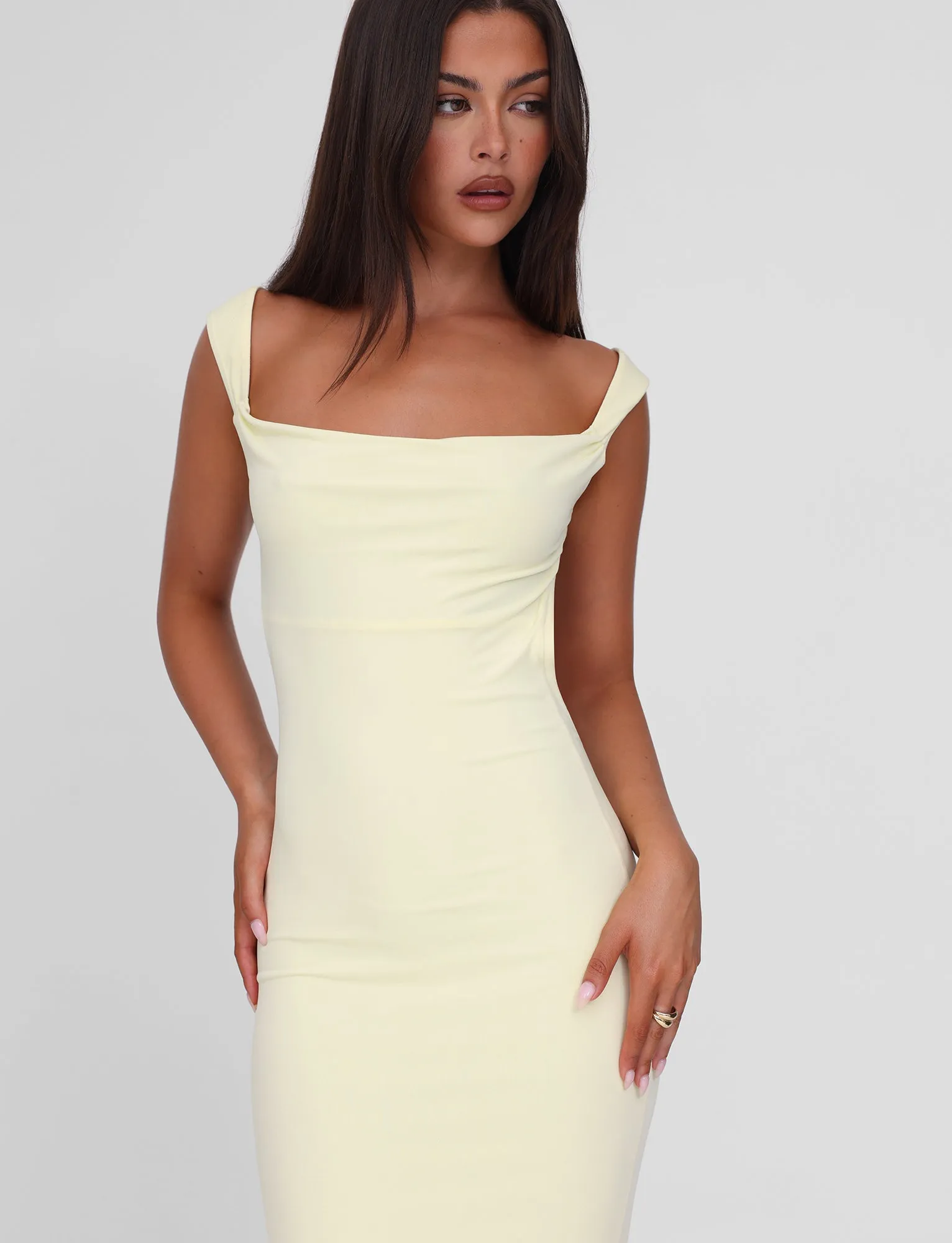 Simple Elegance Everyday Use ZITA MAXI DRESS - LEMON