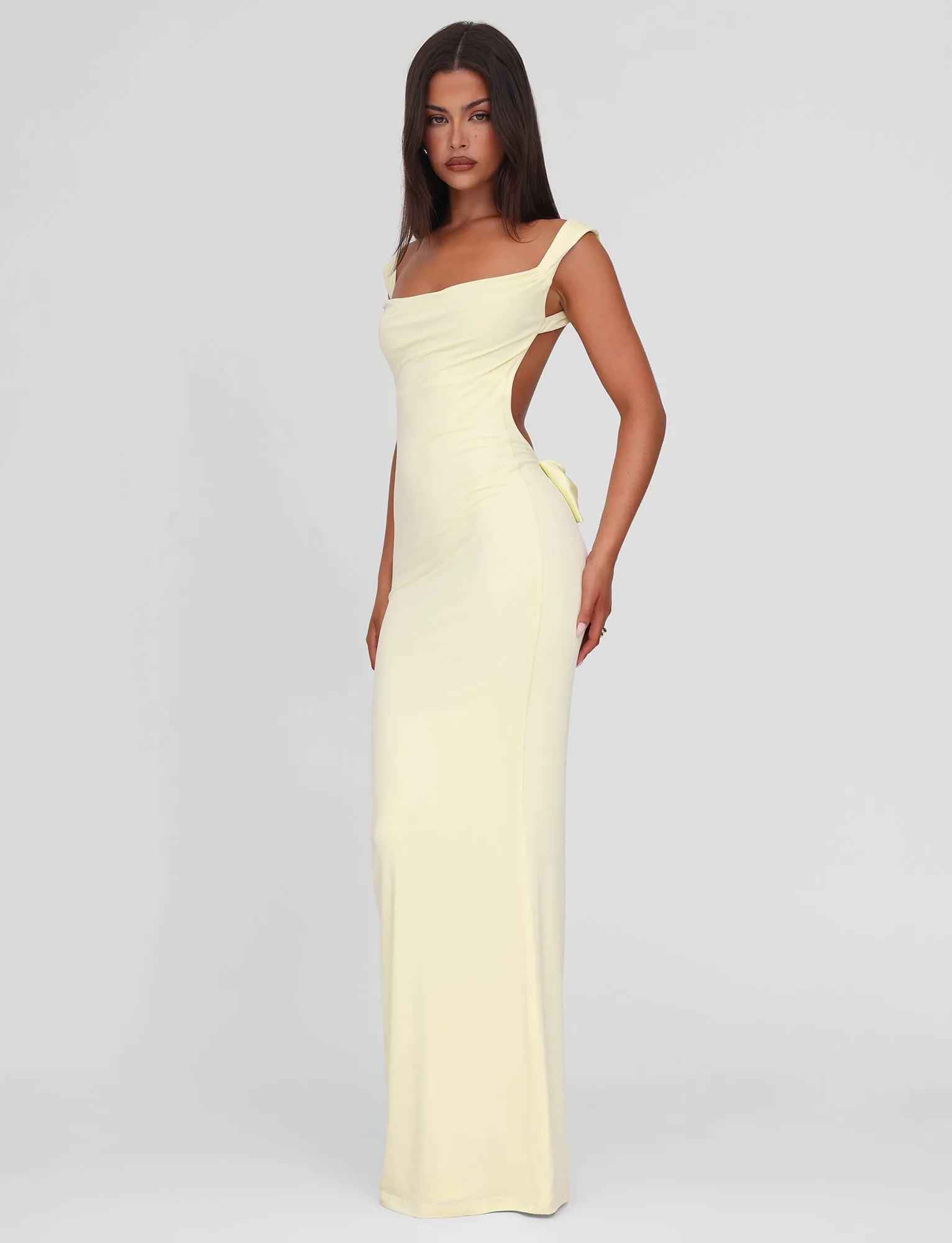 ZITA MAXI DRESS - LEMON Light Fall