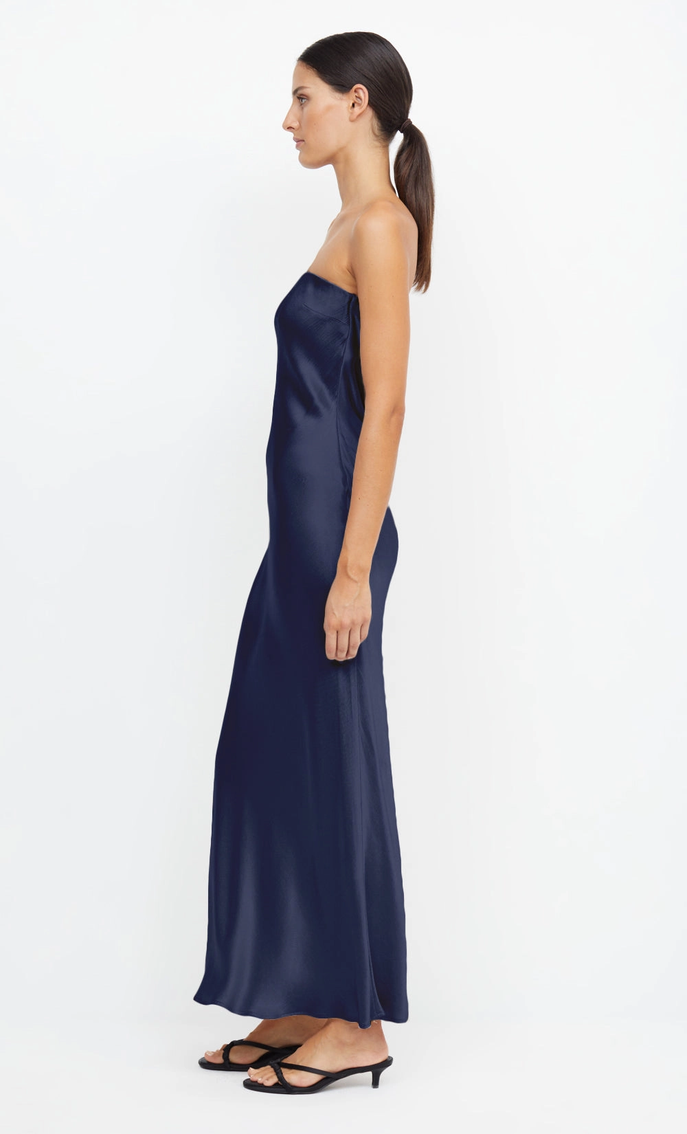 MOON DANCE STRAPLESS DRESS - INK Neutral Base