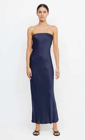 MOON DANCE STRAPLESS DRESS - INK Subtle Touch