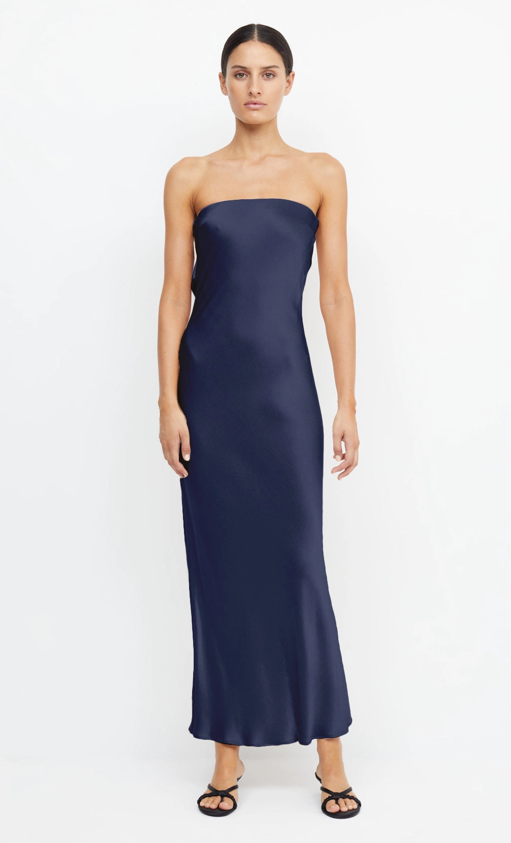 MOON DANCE STRAPLESS DRESS - INK Subtle Touch