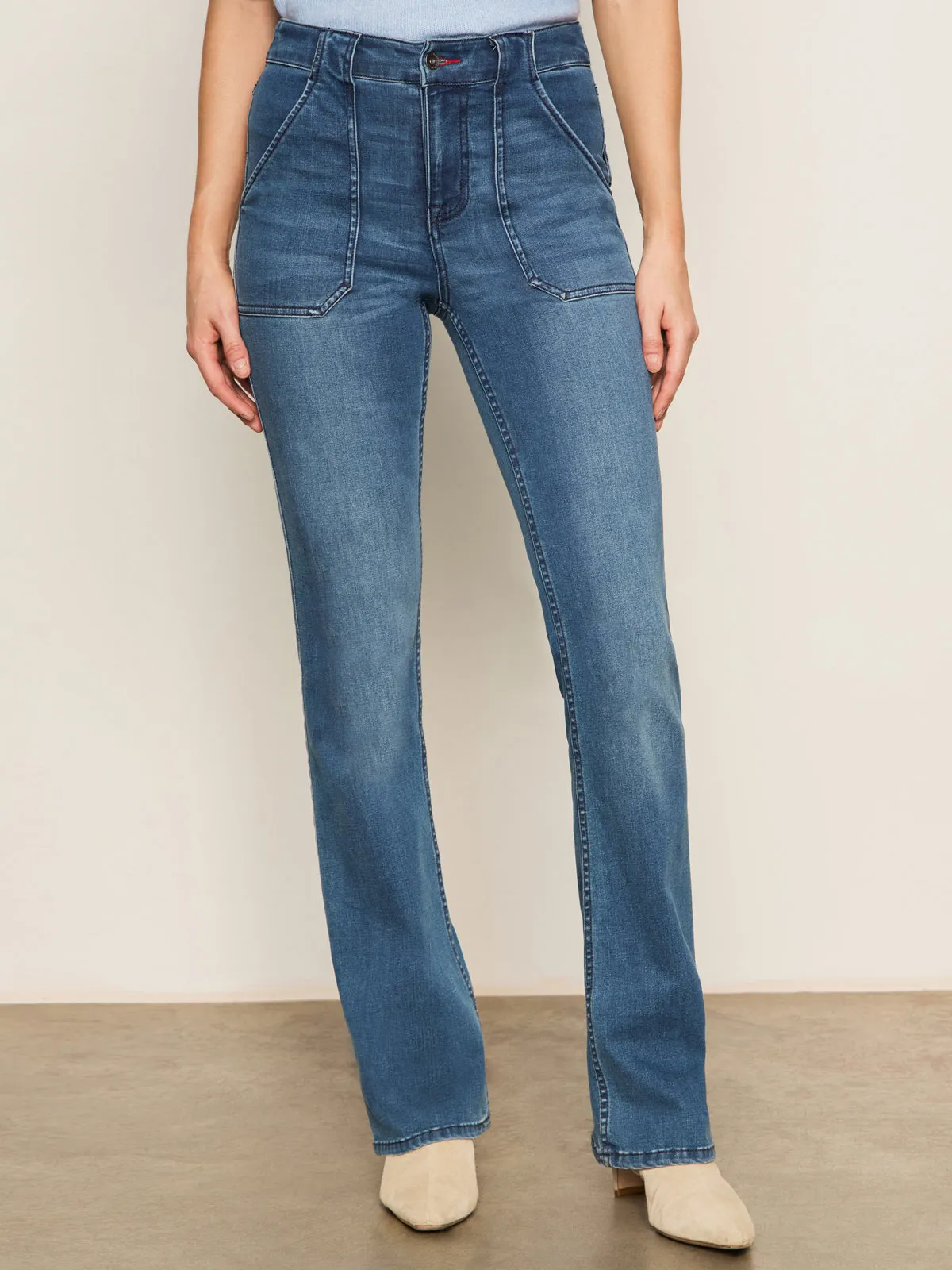 Sculpted Hayden Bootcut Standard Rise Denim Pant Lucky Streak Neutral Tones