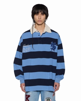 LowImpact Dye Process RUGGED RUGBY JERSEY FADED ICE