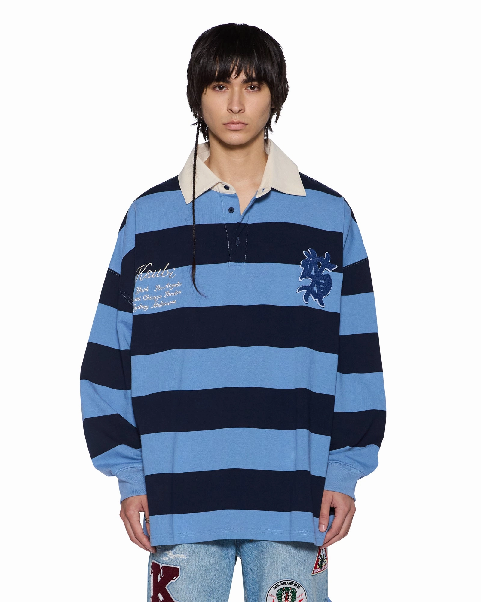 NonIrritating RUGGED RUGBY JERSEY FADED ICE