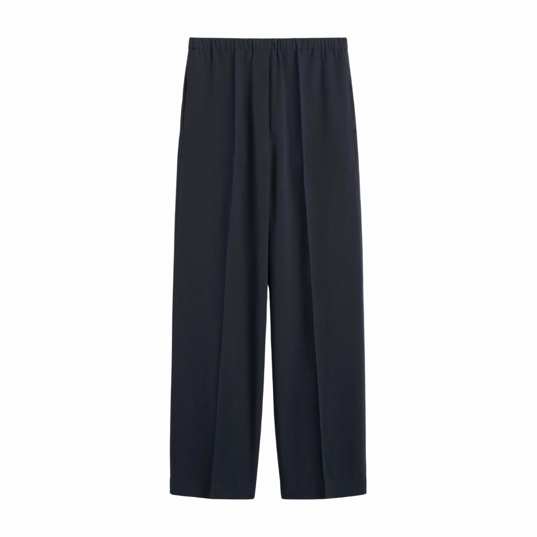 Fluid Navy Winter Trouser Soft Feel