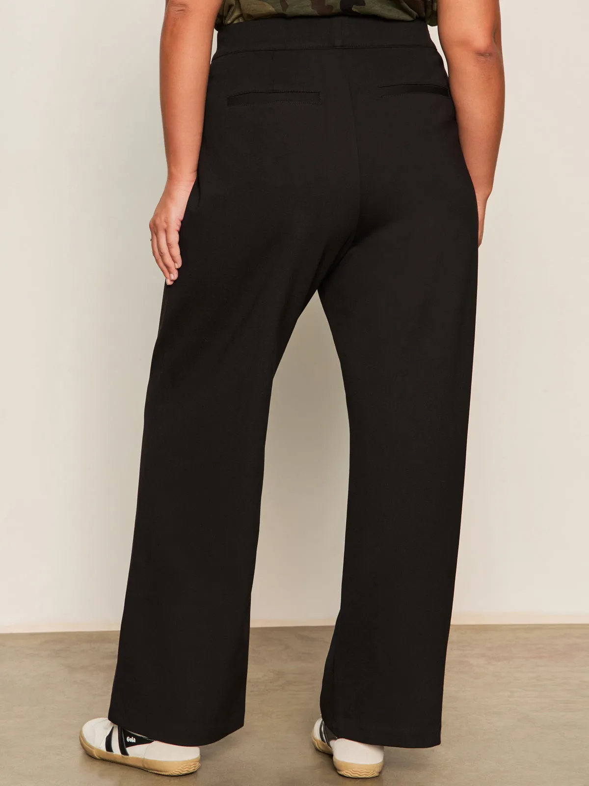 workday wear Runway Ponte Trouser Black Extended Sizing