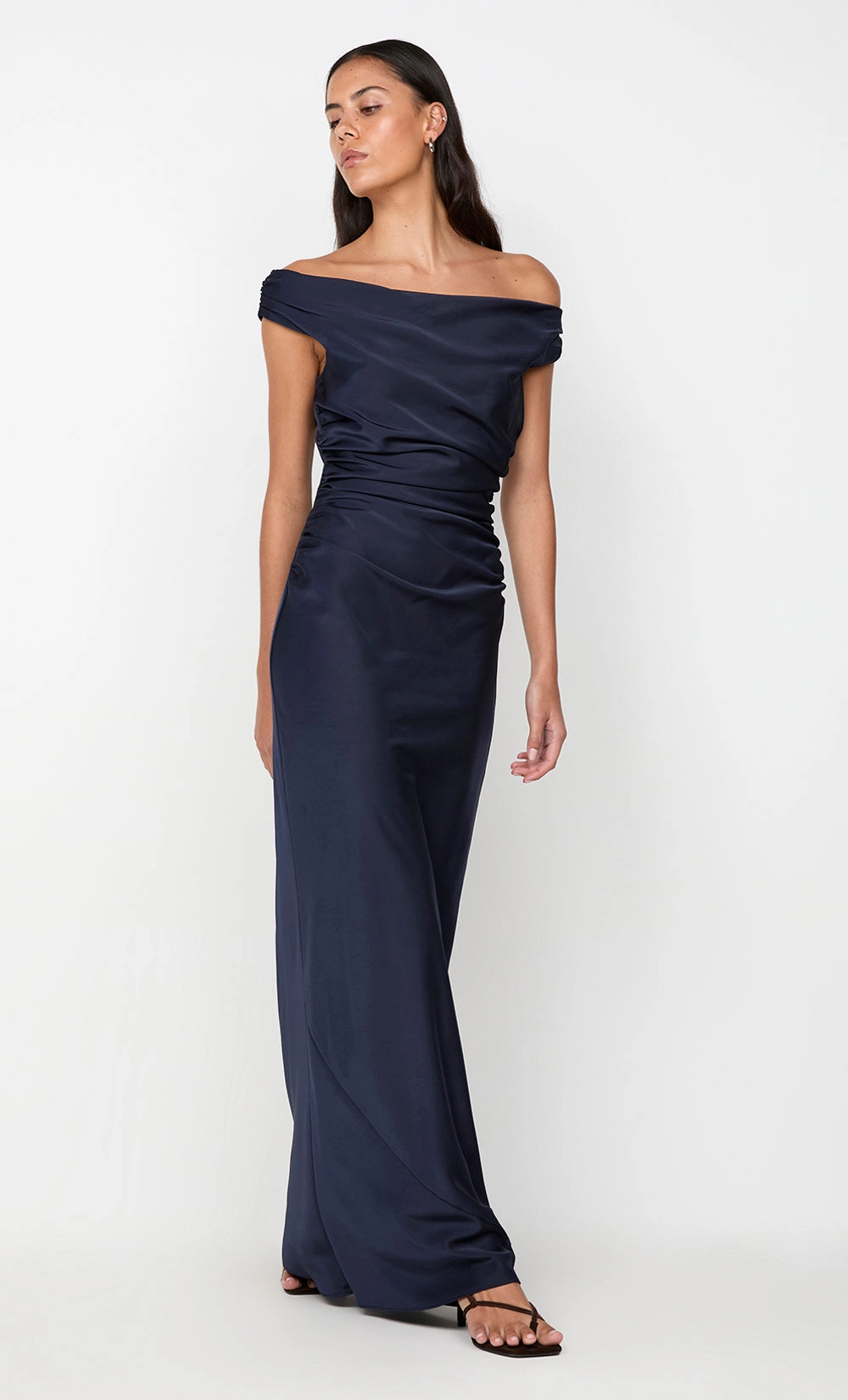 ETERNITY OFF SHOULDER MAXI - INK Nordic Calm