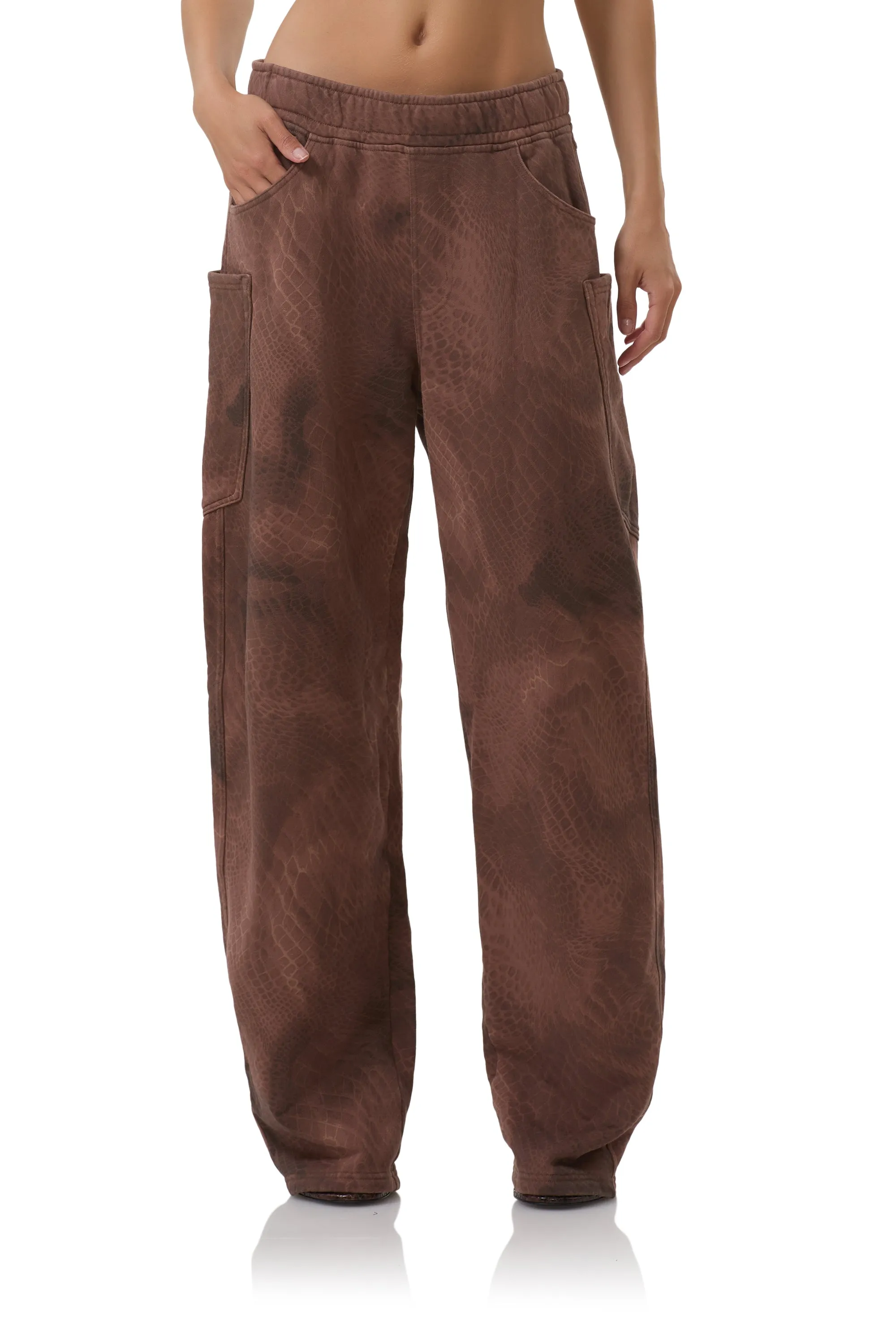 Ryan Barrel Sweatpant - Brown Snake Zero Waste Manufacturing