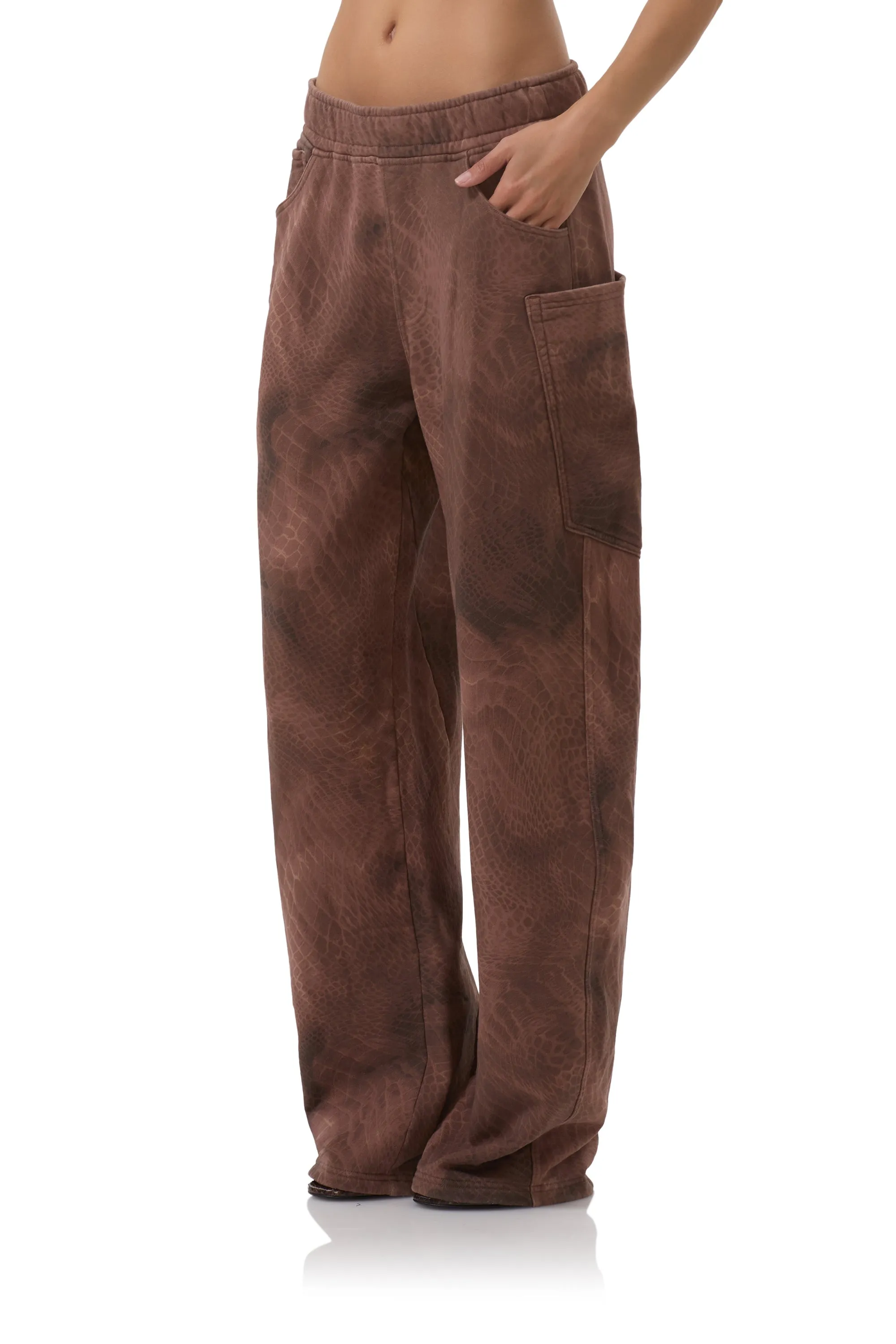 Ryan Barrel Sweatpant - Brown Snake Training Wear
