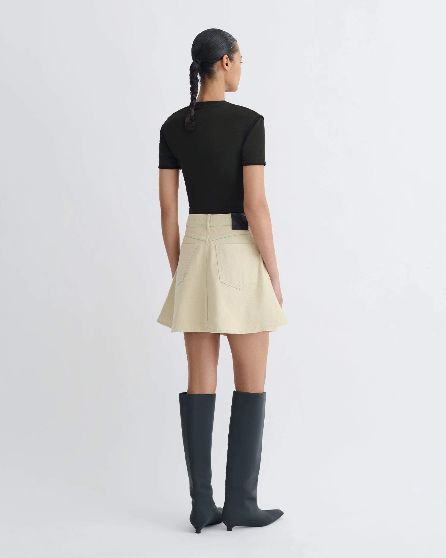 Temperature Control Technology HighDensityFoam Sabelle - Cropped Mesh Jersey T-Shirt - Antracite/Black