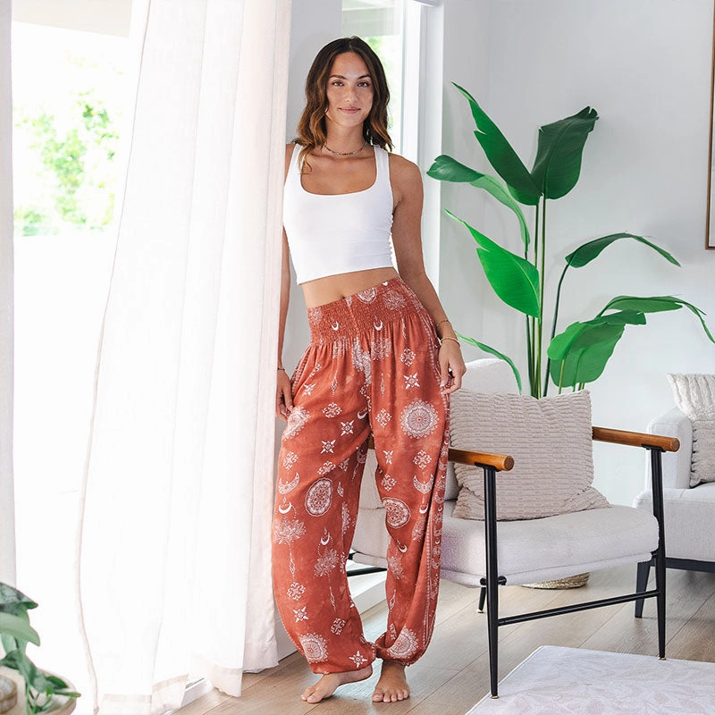 Quick Adjust Fit Sacred Sienna Harem Pants