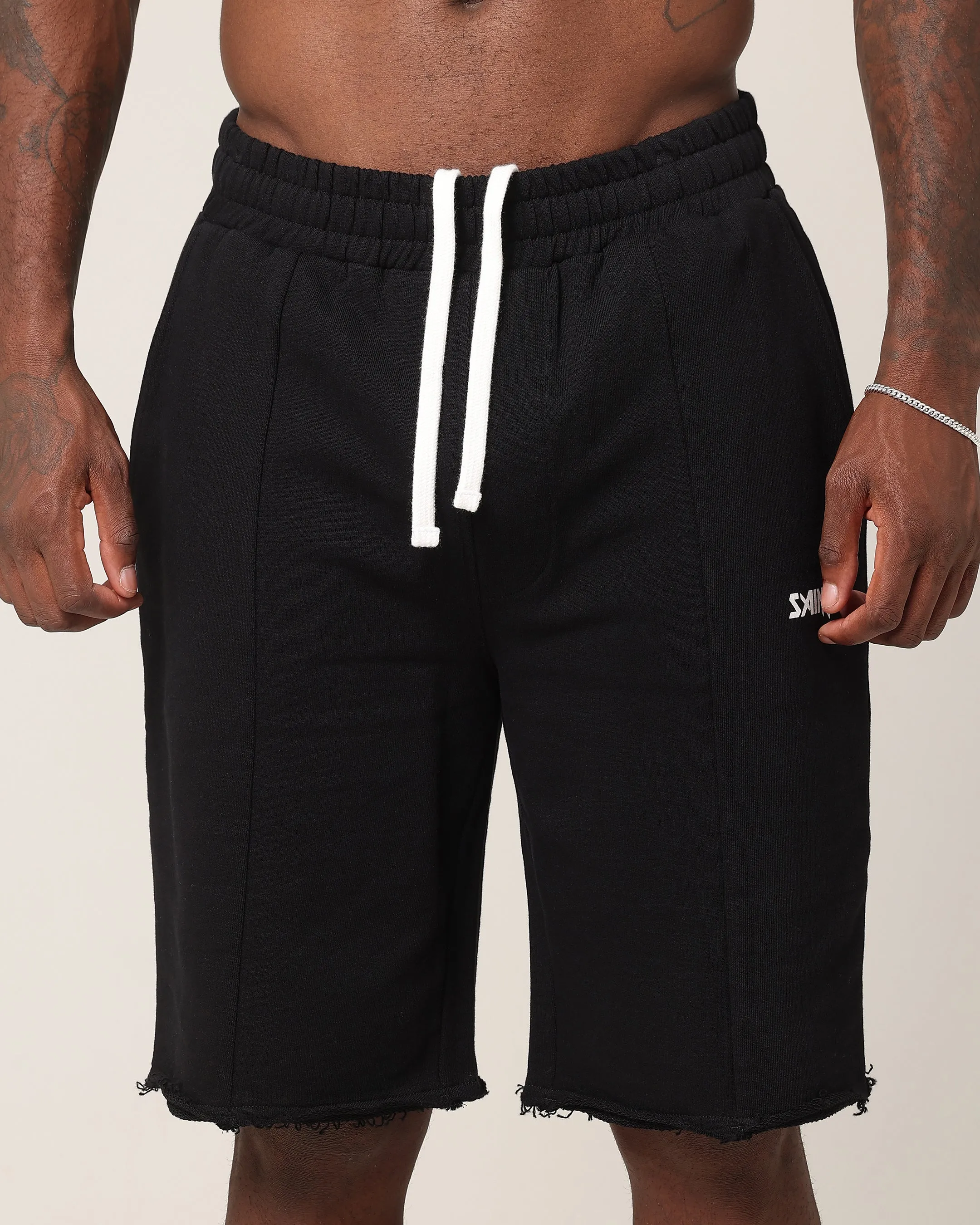 Saint Morta Baggy 90's Sweat Shorts Black