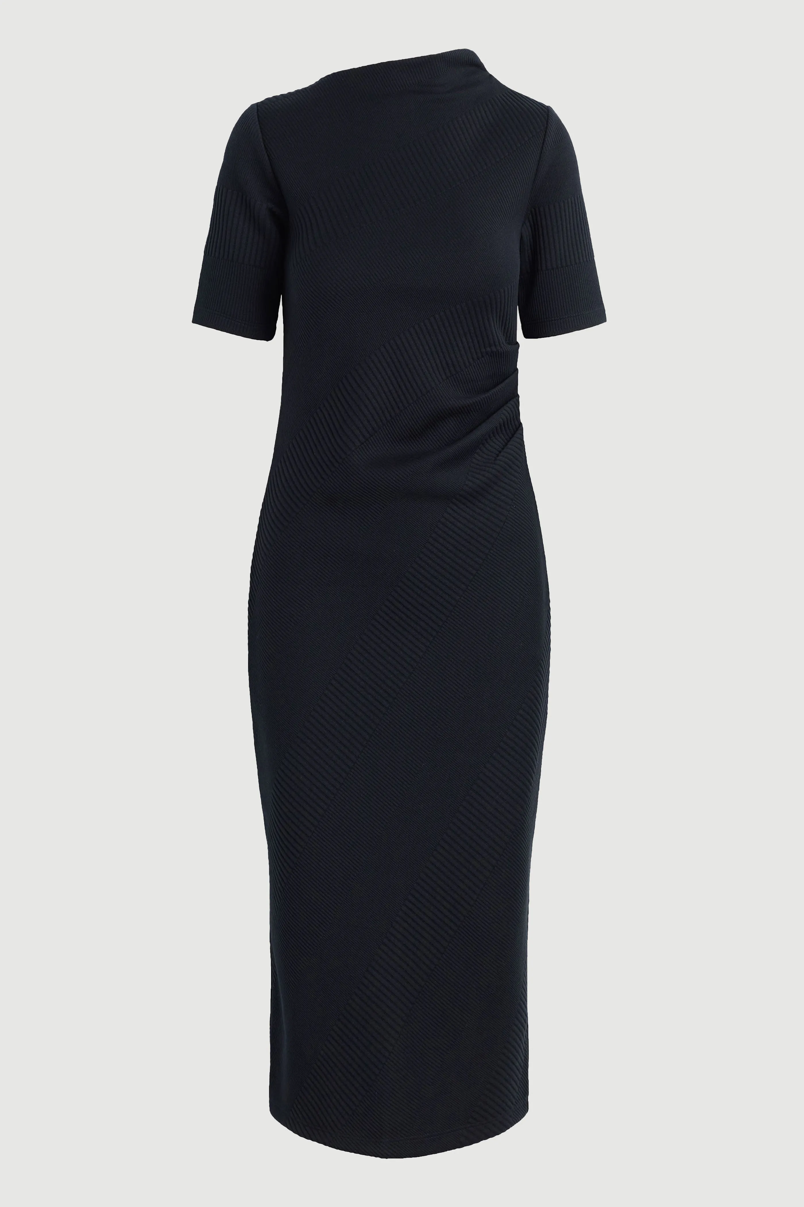 UV-Resistant Urban Aesthetic Evie Ribbed-Knit Jersey Dress (Petite)