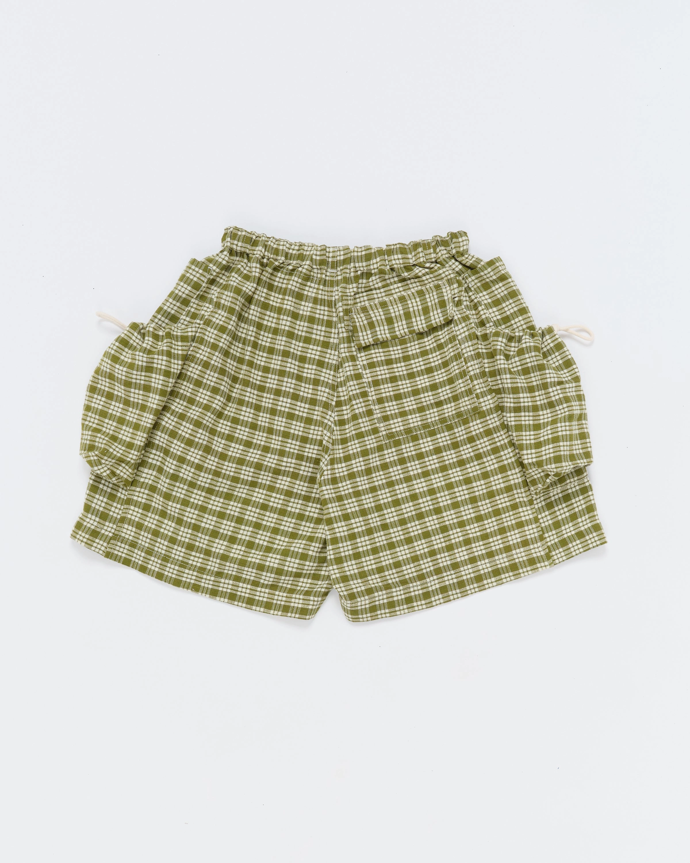 Reflective accents Multi Directional Flex Salt Shorts - Moss Check Handloom