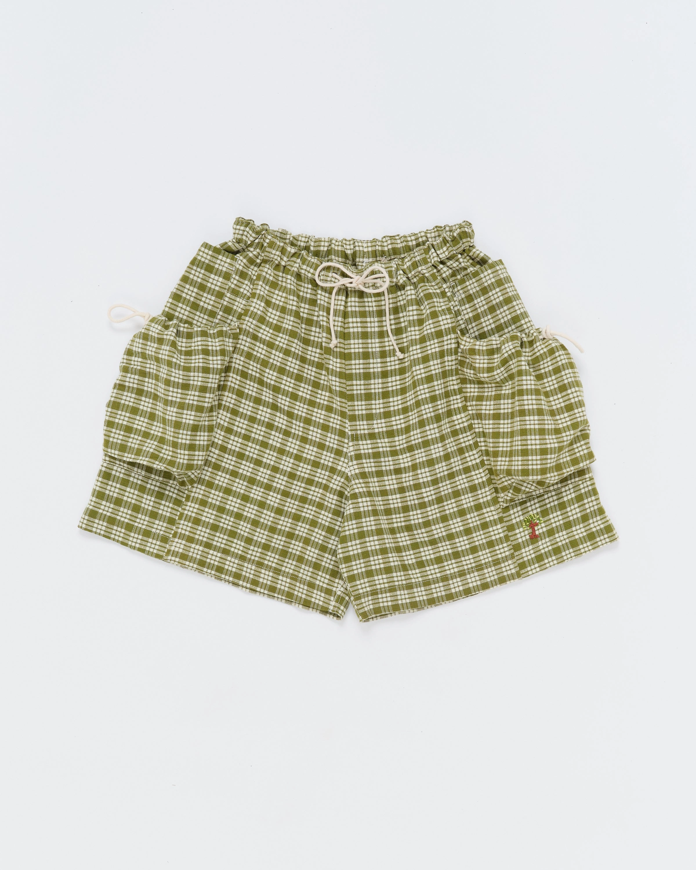 Salt Shorts - Moss Check Handloom Motion Flex Fit