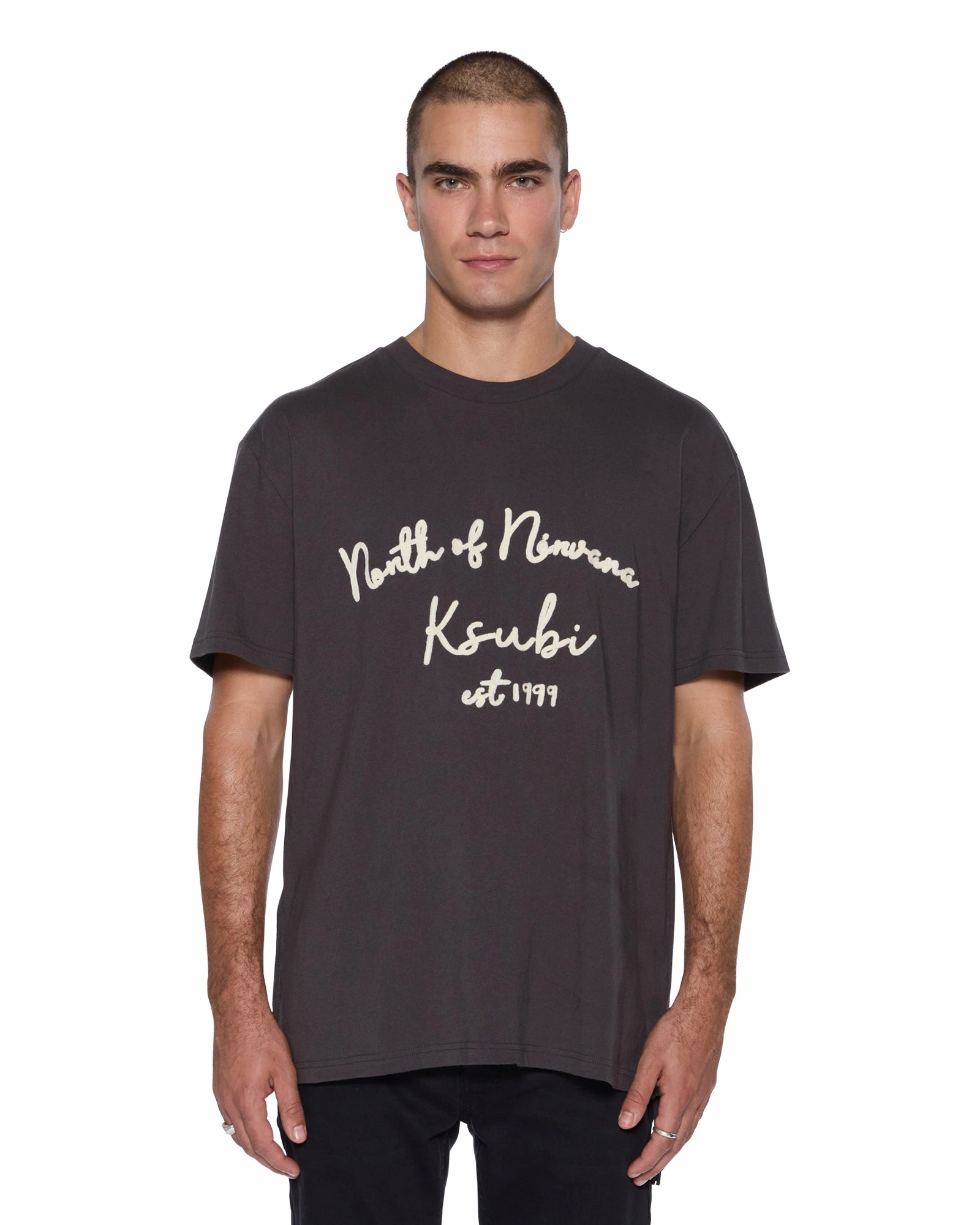 SALUD BIGGIE SS TEE FADED BLACK Fashionable Wear layerable