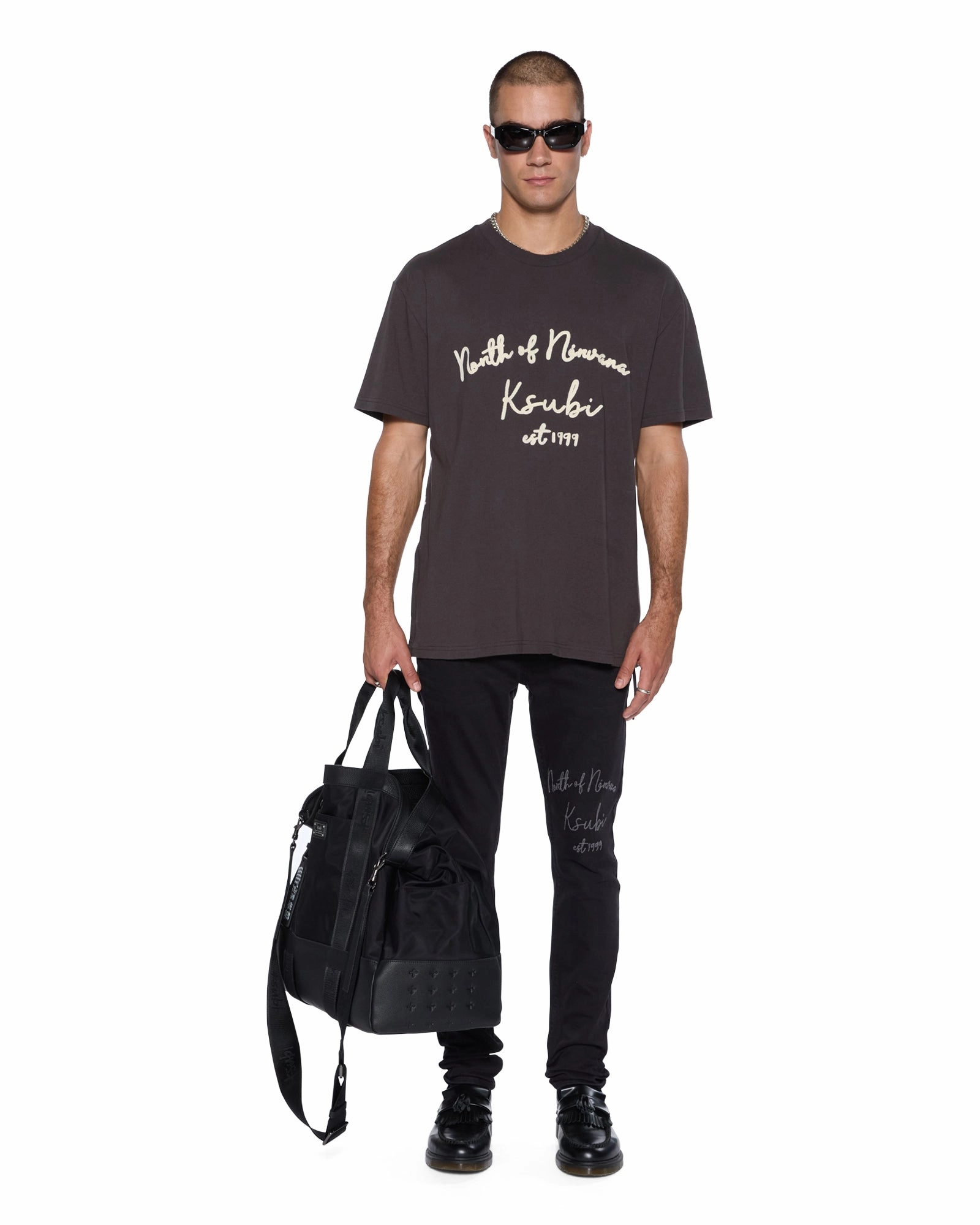 SeamFreeShoulders SALUD BIGGIE SS TEE FADED BLACK
