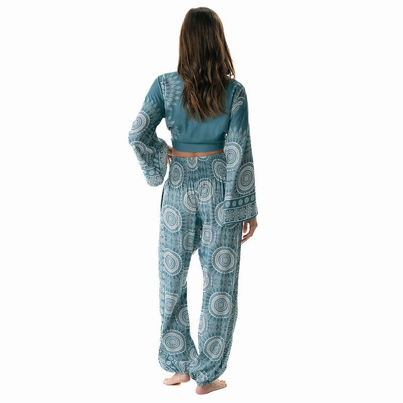 Sapphire Beach Daydreamer Top   Harem Pants Set Eco Friendly Material