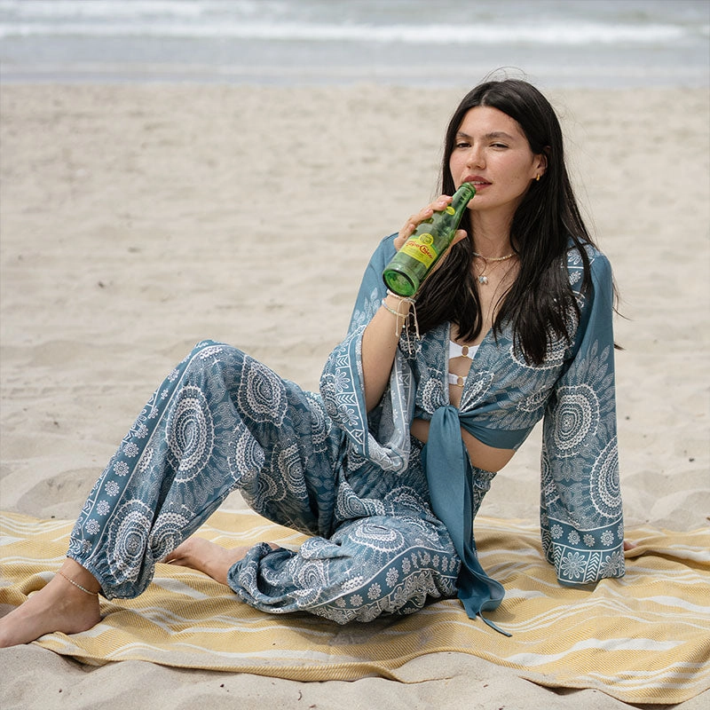 Sapphire Beach Daydreamer Top   Harem Pants Set Odor Resistant Coating