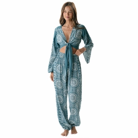 Sapphire Beach Daydreamer Top   Harem Pants Set BondedSeamTechnology AntiPillingTechnology