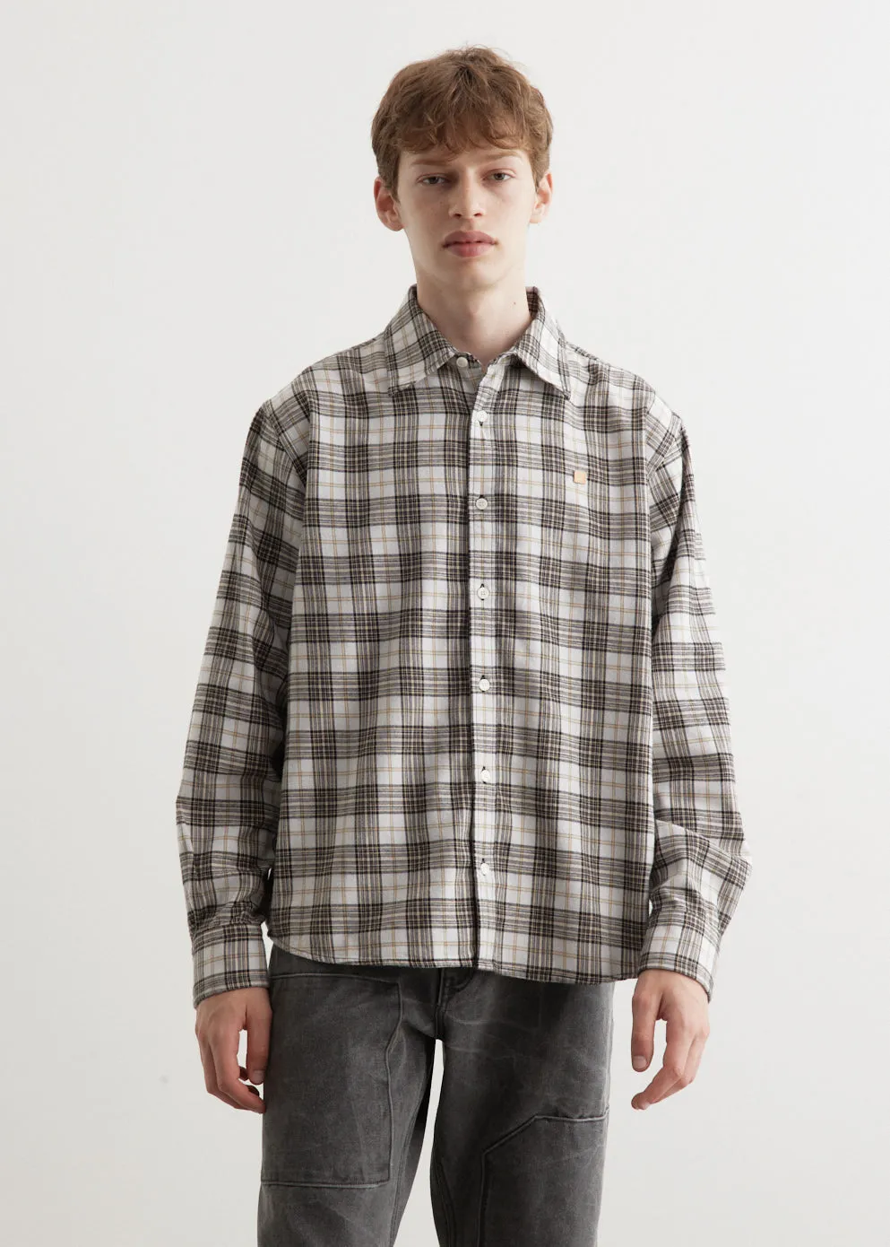 Sarlie Long Sleeve Dry Flannel Check Shirt