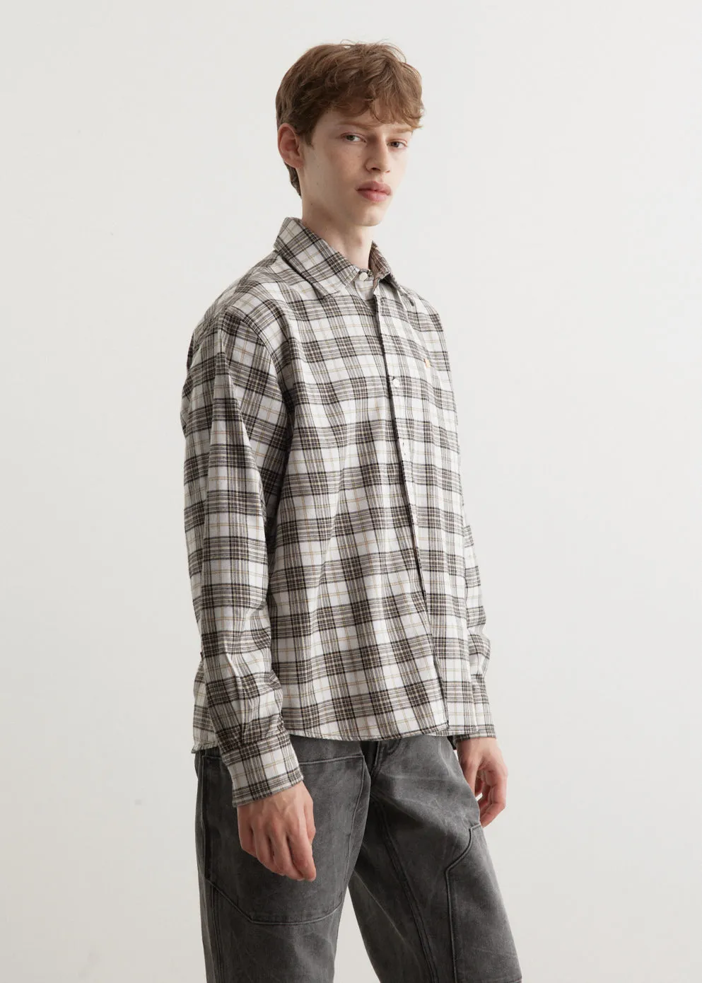 Sarlie Long Sleeve Dry Flannel Check Shirt