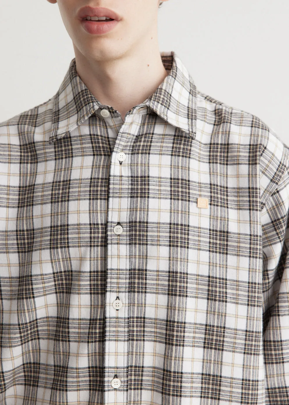 Sarlie Long Sleeve Dry Flannel Check Shirt