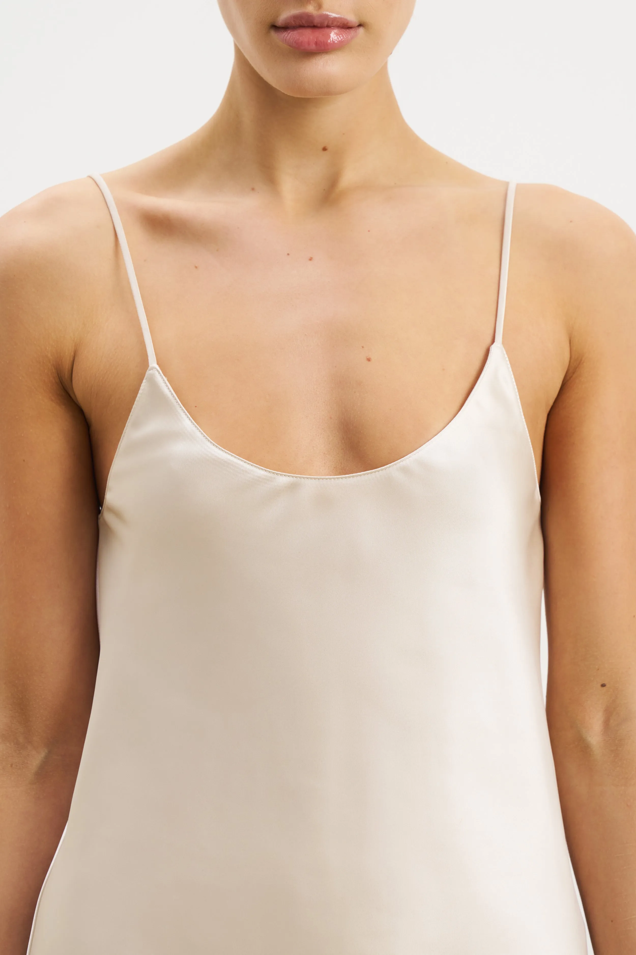 Satin Scoop Neck Camisole - Champagne ResilientStretch