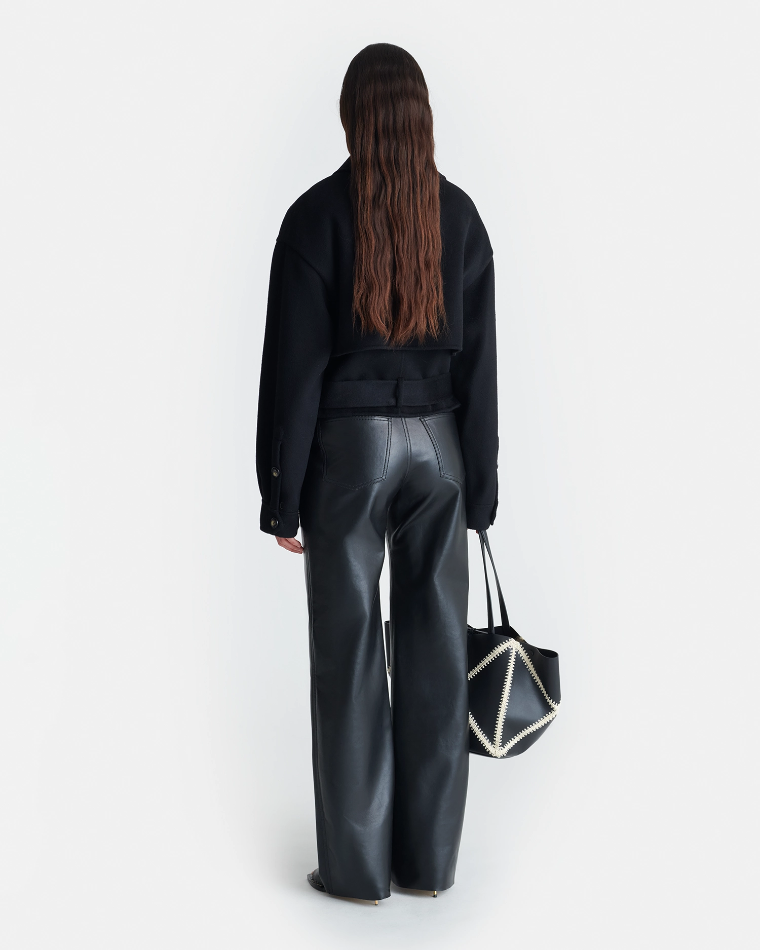 Button Satoyo - Wool And Silk-Blend Jacket - Black
