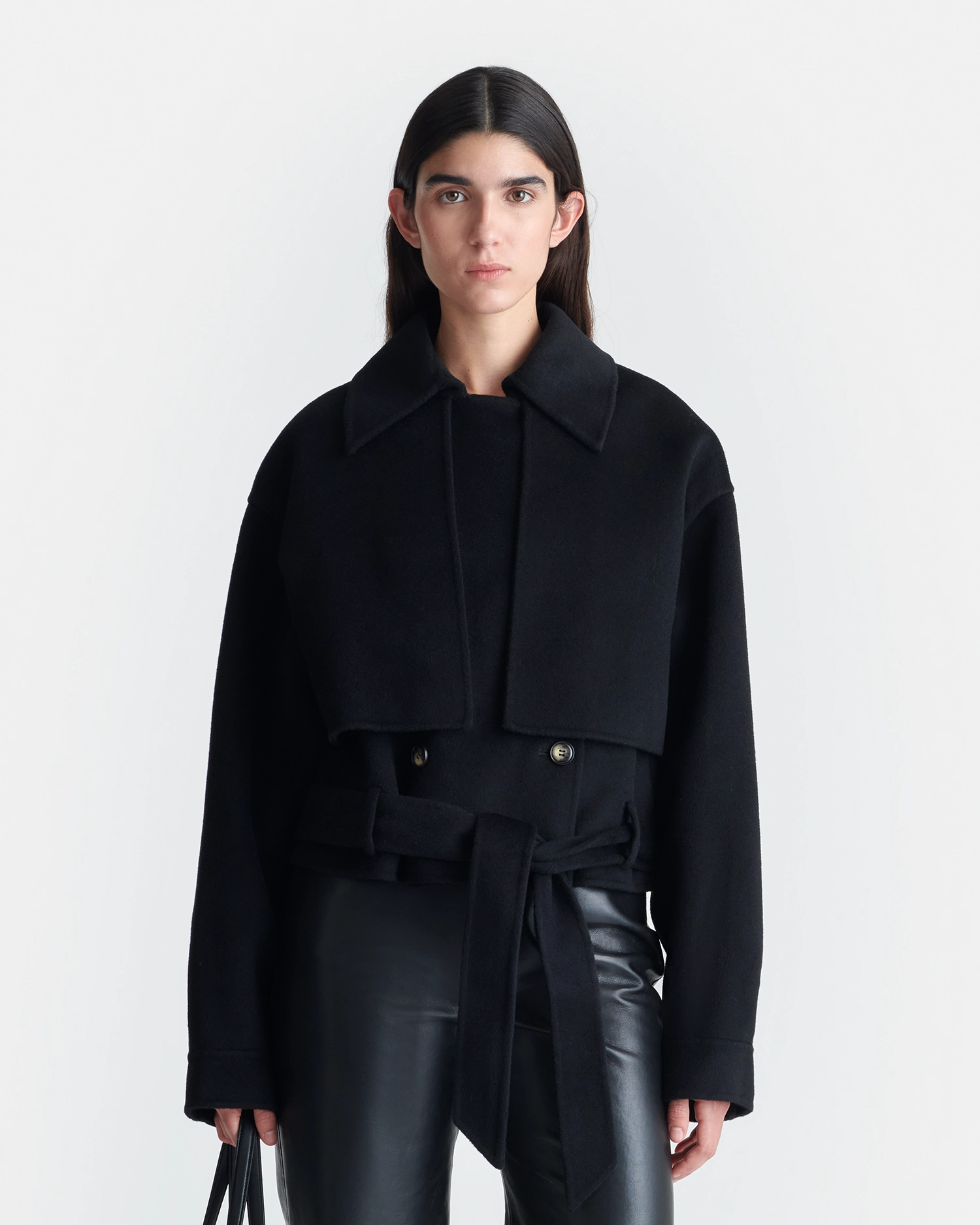 Satoyo - Wool And Silk-Blend Jacket - Black Satin
