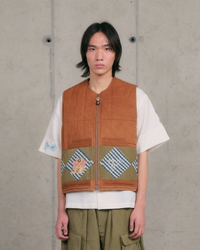 Saturn Vest - Tales Patchwork Match With All Loose Spring Mood