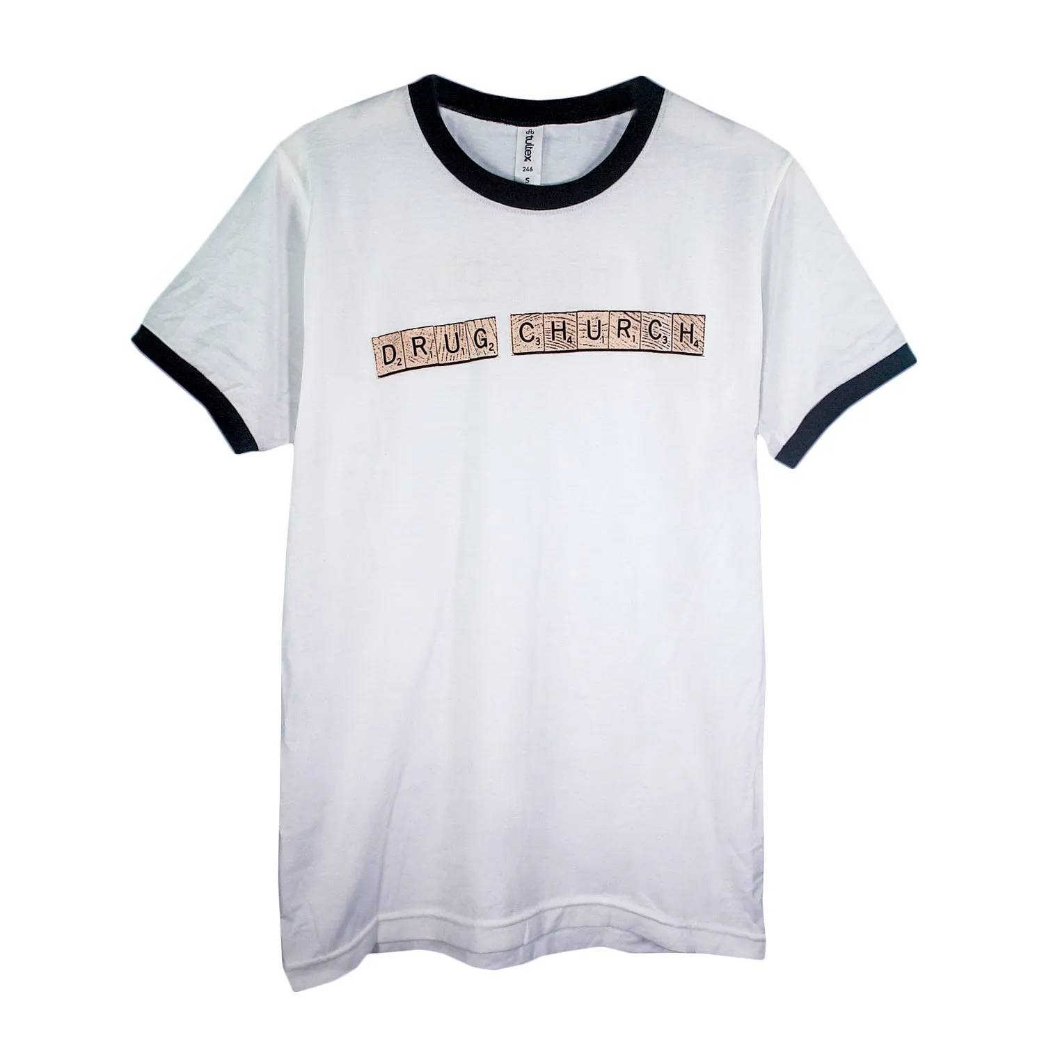Scrabble White - Ringer Tee