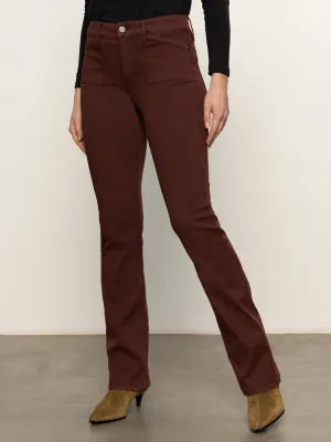 Stylish Tank MultiPanel Design Sculpted Brook Bootcut Pant Chicory