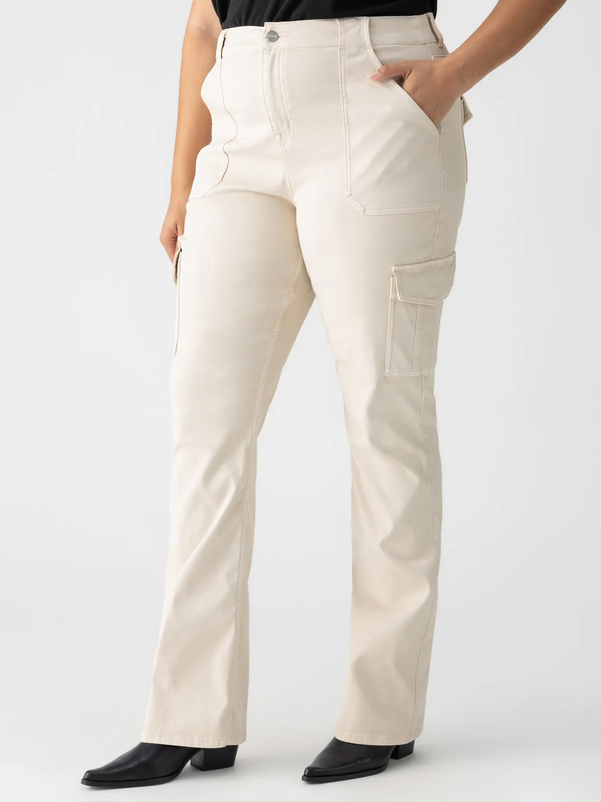 Hygienic Inner Layer Easy Motion Sculpted Hayden Bootcut Standard Rise Pant Toasted Almond Extended Sizing