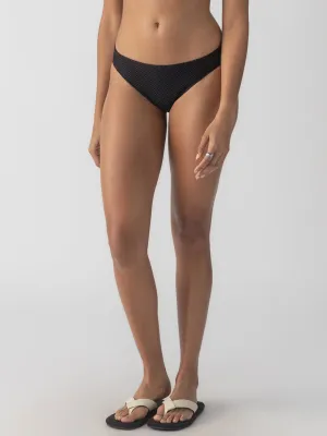 AntiStatic Material Sea Crochet Hipster Bikini Bottom Black