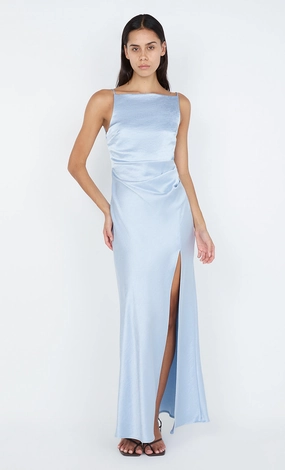 THE DREAMER MAXI DRESS - DUSTY BLUE Comfortable Layering Cozy Wearable