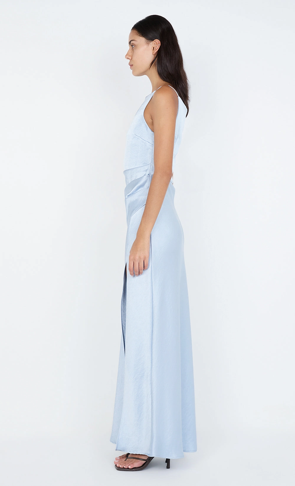 Feminine Style Calm Outfit THE DREAMER MAXI DRESS - DUSTY BLUE