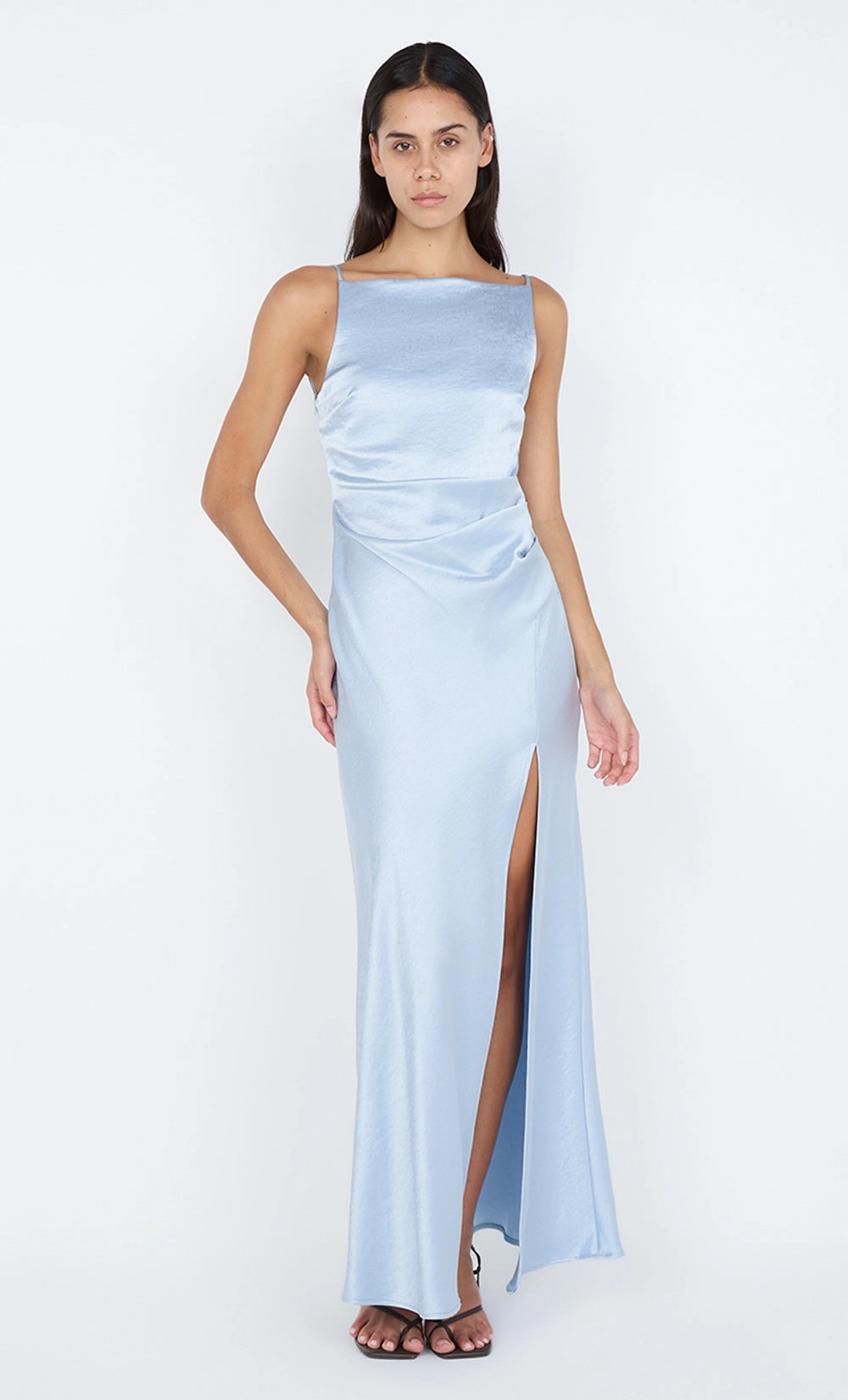 THE DREAMER MAXI DRESS - DUSTY BLUE Comfortable Layering Cozy Wearable