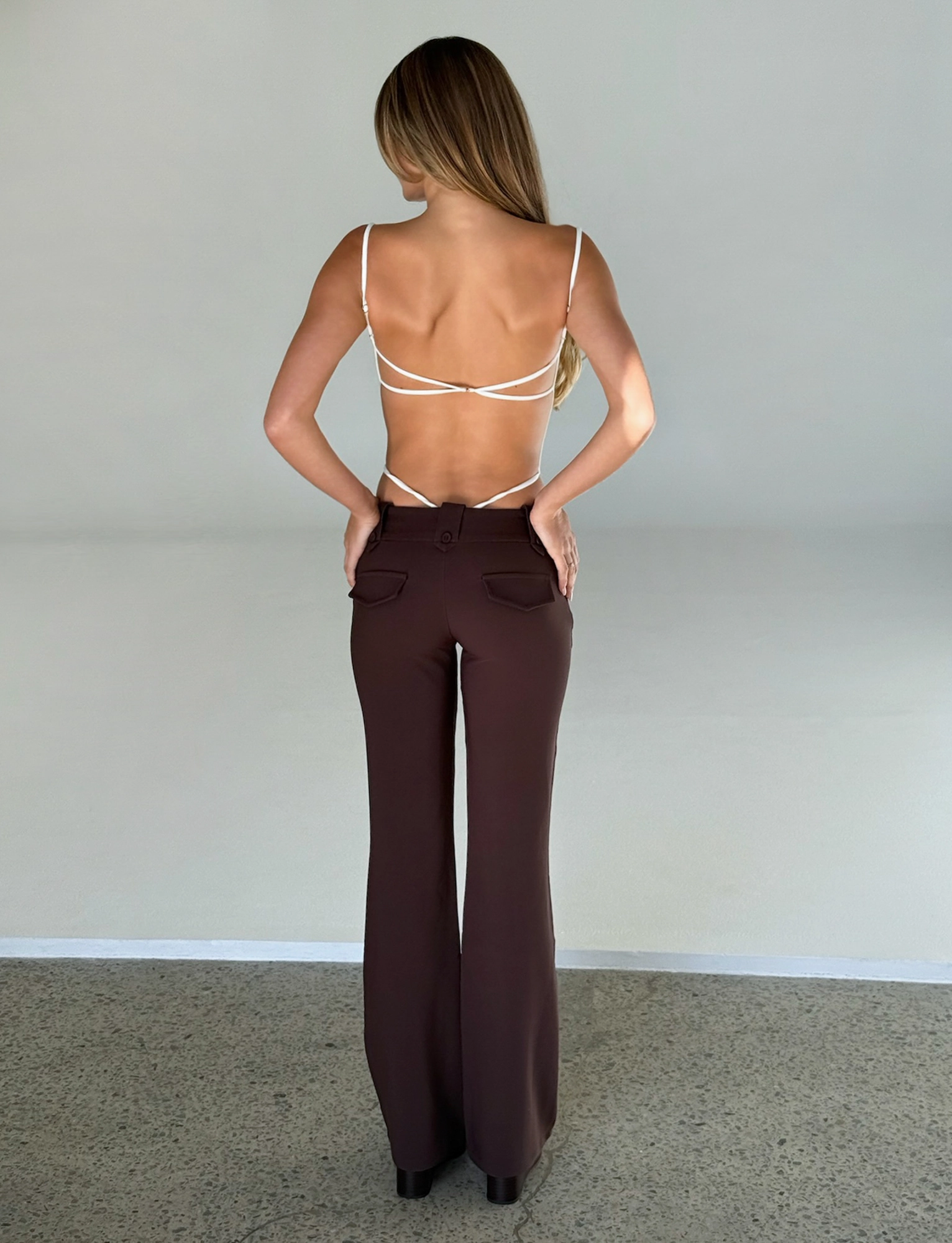 KITTIE PANT - BROWN : CHOCOLATE Organic Cotton Blend Comfort for All