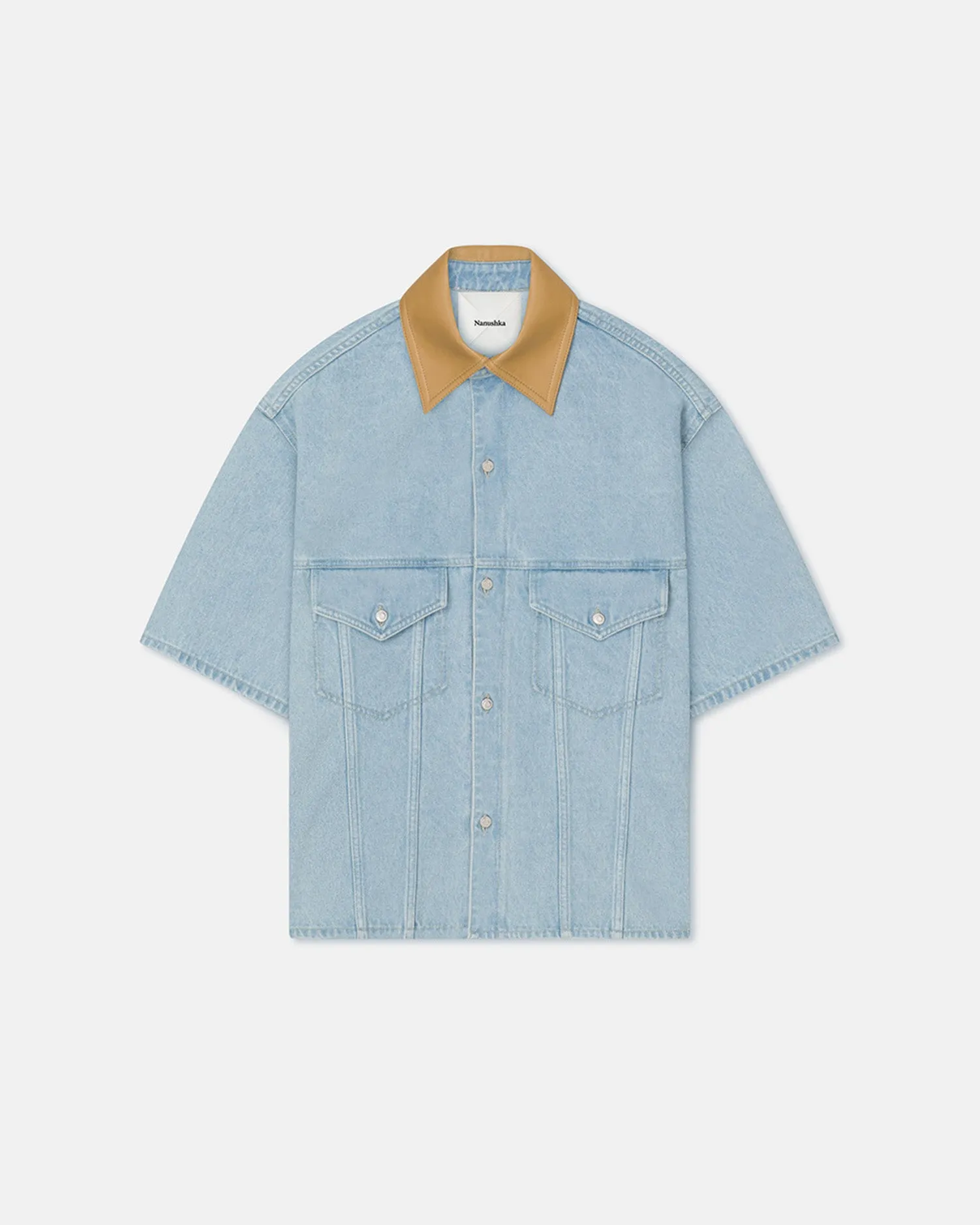Stretch Support Jorge - Denim Shirt - Eco Bleach/Hazel