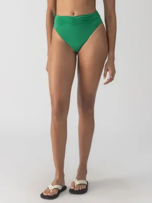 Casual Fit Basic Sweatshirt Beach Goddess Excess Shirr Waist Bikini Bottom Perky Palm