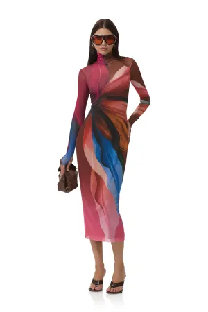 Shailene Dress - Earthen Leaf Lotus Natural Feel Birthday-Celebration